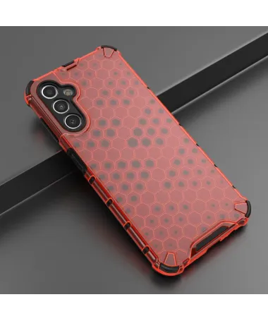Coque Samsung Galaxy A14 4G / 5G Design Nid d'abeille Rouge - photo 18