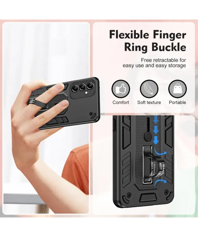 Coque Samsung Galaxy A14 5G / 4G avec support intégré et renforts anti