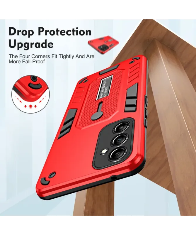 Coque Samsung Galaxy A14 5G / 4G avec support intégré et renforts anti