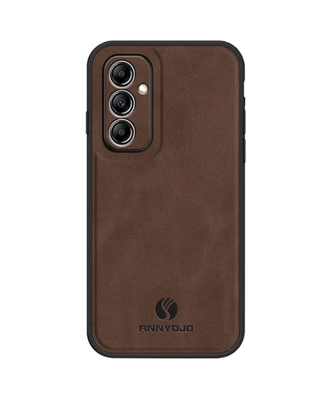 Coque Samsung Galaxy A14 4G / 5G finition cuir rétro | Éloïse