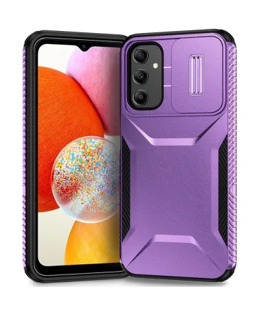 Coque Samsung Galaxy A14 4G / 5G CamShield Anti-Choc Sécurité Caméra Violet - photo 2