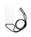 Coque Samsung Galaxy A14 4G / 5G transparente avec cordon | Cléos