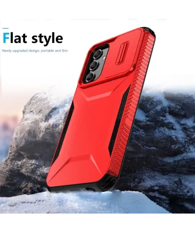 Coque Samsung Galaxy A14 4G / 5G CamShield Anti-Choc Sécurité Caméra Rouge - photo 17