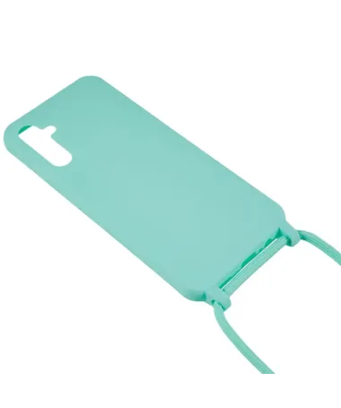 Coque Samsung Galaxy A14 4G / 5G avec Cordon Ajustable Cyan - photo 8