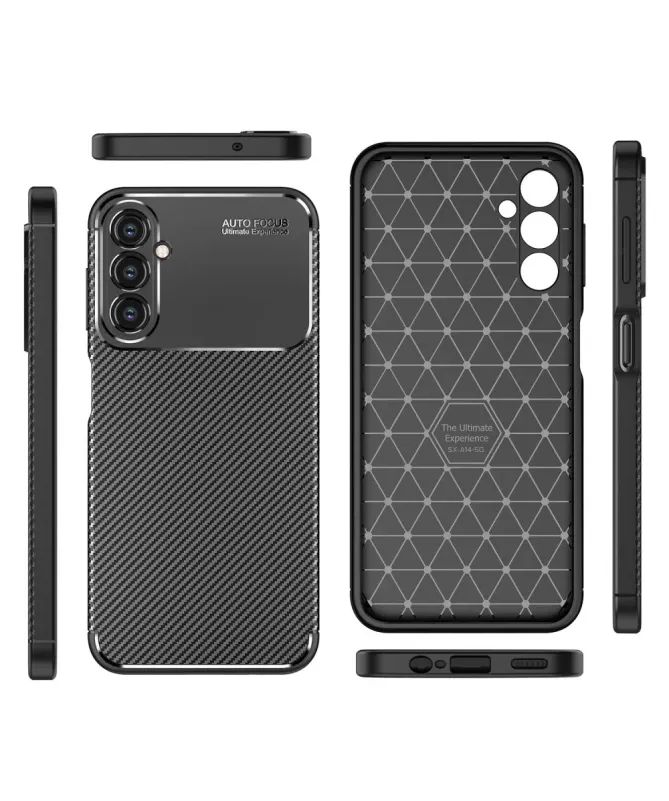 Coque Samsung Galaxy A14 4G / 5G style fibre de carbone