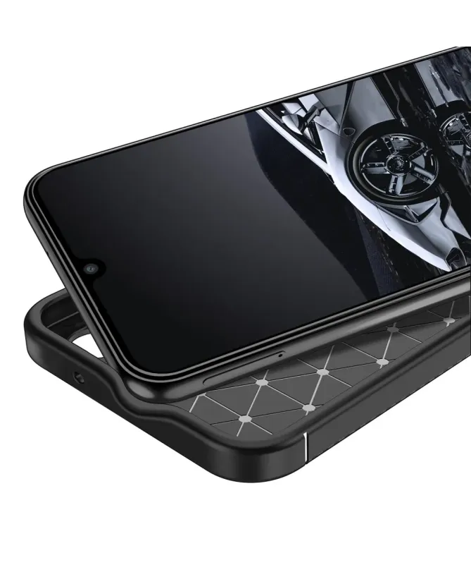 Coque Samsung Galaxy A14 4G / 5G style fibre de carbone