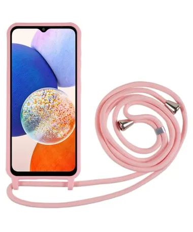Coque Samsung Galaxy A14 4G / 5G avec Cordon Ajustable Rose - photo 32