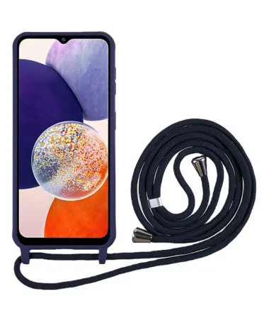 Coque Samsung Galaxy A14 4G / 5G avec Cordon Ajustable Bleu marine - photo 38