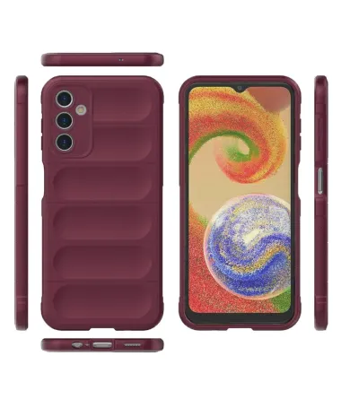 Coque Samsung Galaxy A14 4G / 5G Rugged Silicone Vin Rouge - photo 6