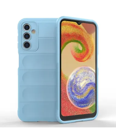 Coque Samsung Galaxy A14 4G / 5G Rugged Silicone Bleu clair - photo 14