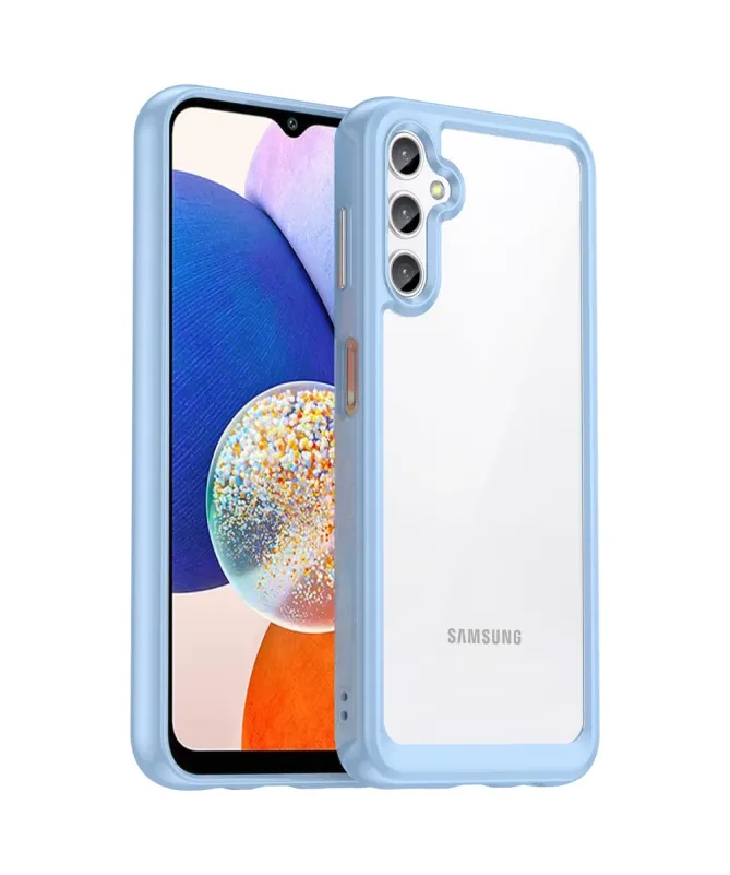 Coque Samsung Galaxy A14 5G / A14 4G Transparente Contour Couleuré