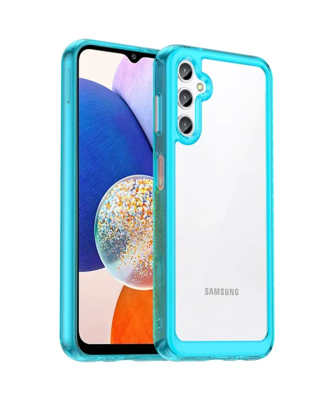 Coque Samsung Galaxy A14 5G / A14 4G Transparente Contour Couleuré