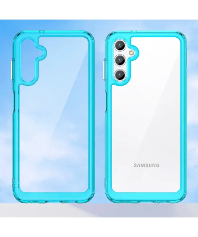 Coque Samsung Galaxy A14 5G / A14 4G Transparente Contour Couleuré