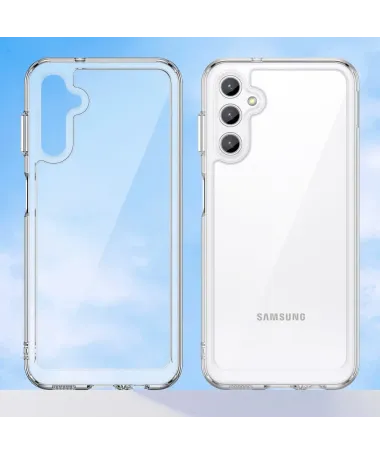 Coque Samsung Galaxy A14 5G / A14 4G Transparente Contour Couleuré Transparent - photo 18