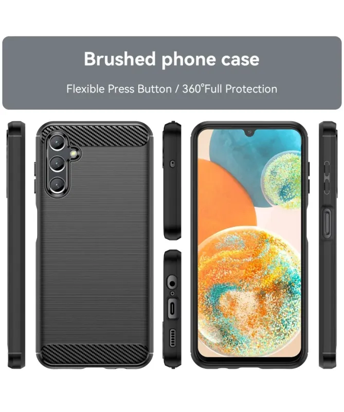 Coque Samsung Galaxy A14 5G / A14 4G flexible effet brossé