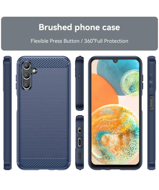 Coque Samsung Galaxy A14 5G / A14 4G flexible effet brossé