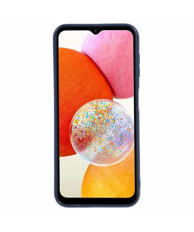 Coque Samsung Galaxy A14 5G / A14 4G silicone glossy Bleu marine - photo 14