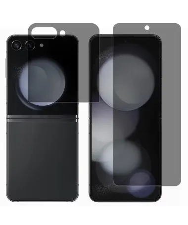 Film de protection anti-espions Samsung Galaxy Z Flip 7 | Duo Avant + 