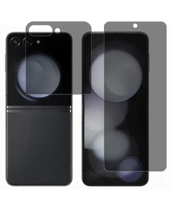 Film de protection anti-espions Samsung Galaxy Z Flip 7 | Duo Avant + 