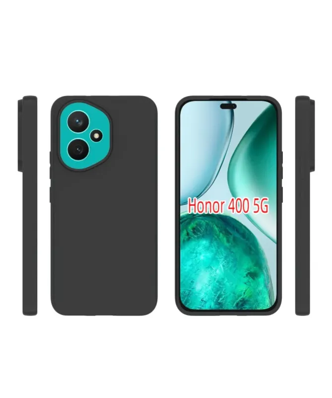 Coque Noire Mat Honor 400 avec Verre Trempé