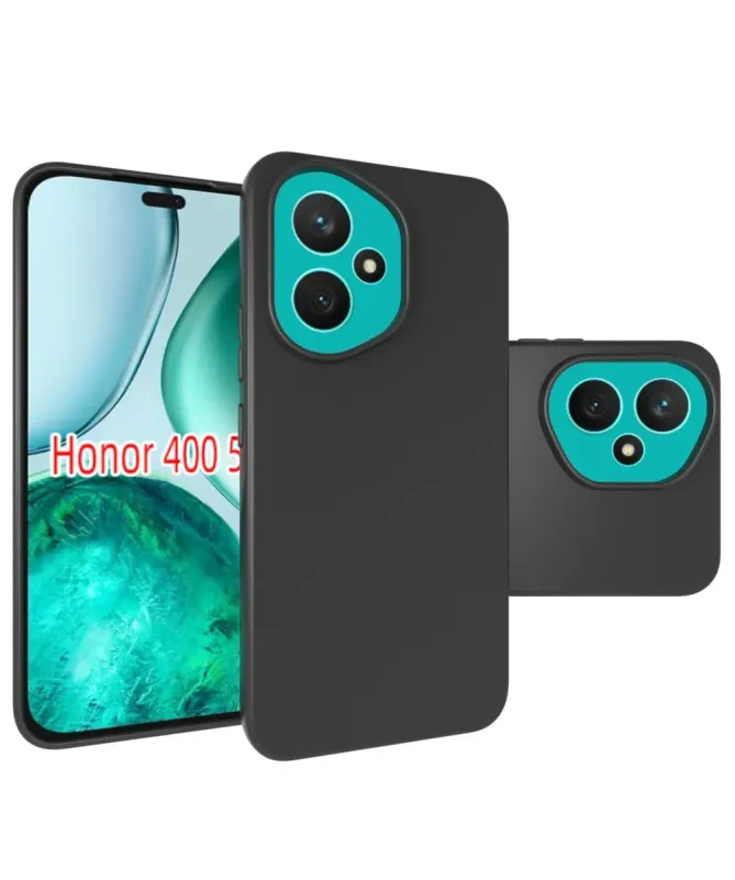 Coque Noire Mat Honor 400 avec Verre Trempé