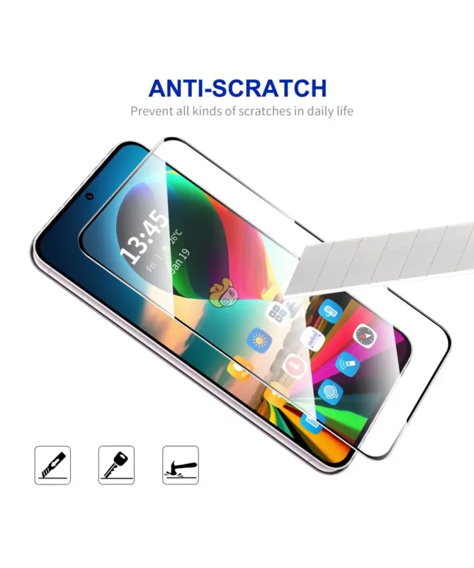 Protections d'écran Moto G56 5G en verre trempé Full Size (2 pièces)