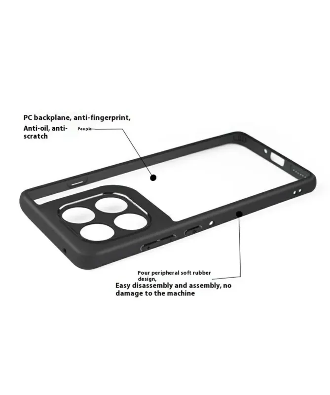 Coque Motorola Edge 60 Pro Style Bumper Transparent