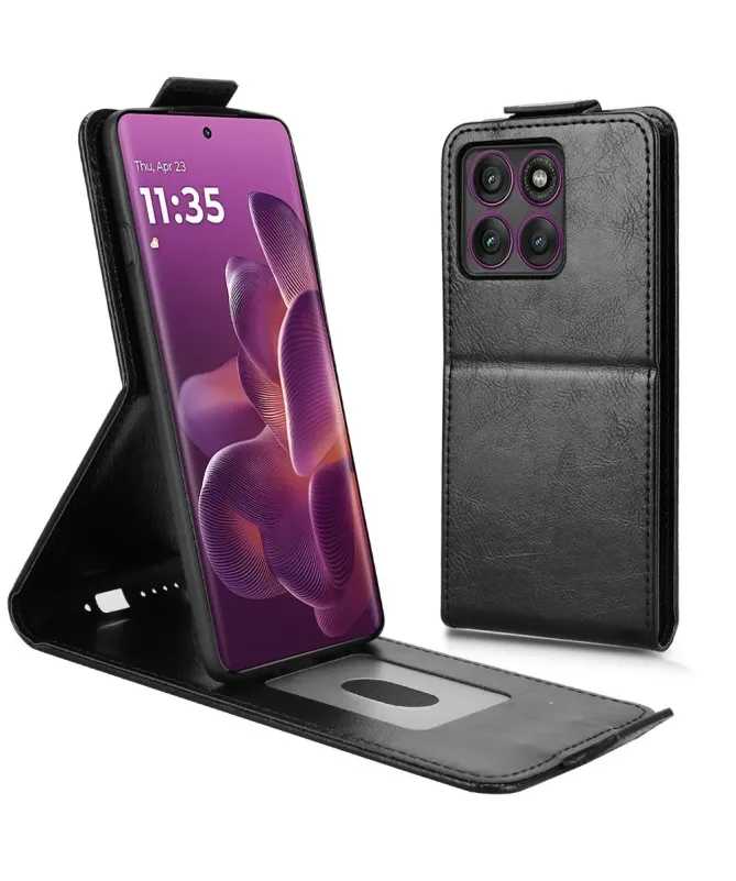 Housse Motorola Edge 60 Pro Verticale avec Porte-Carte | MONZA