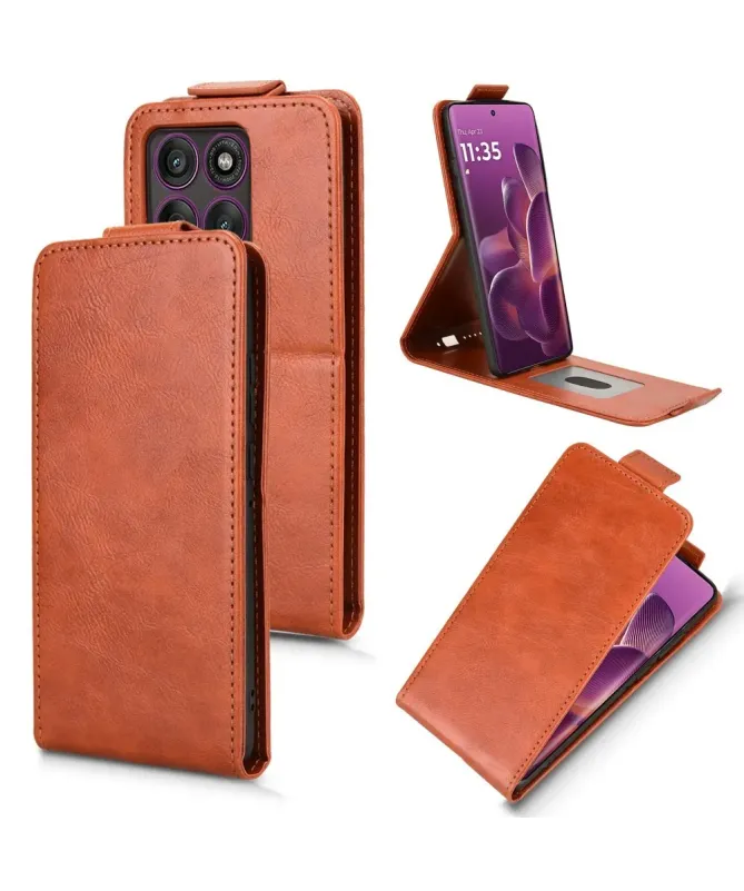 Housse Motorola Edge 60 Pro Verticale avec Porte-Carte | MONZA