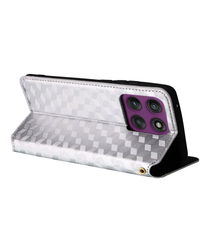 Housse Motorola Edge 60 Pro flip cover design géométrie