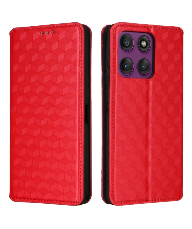 Housse Motorola Edge 60 Pro flip cover design géométrie