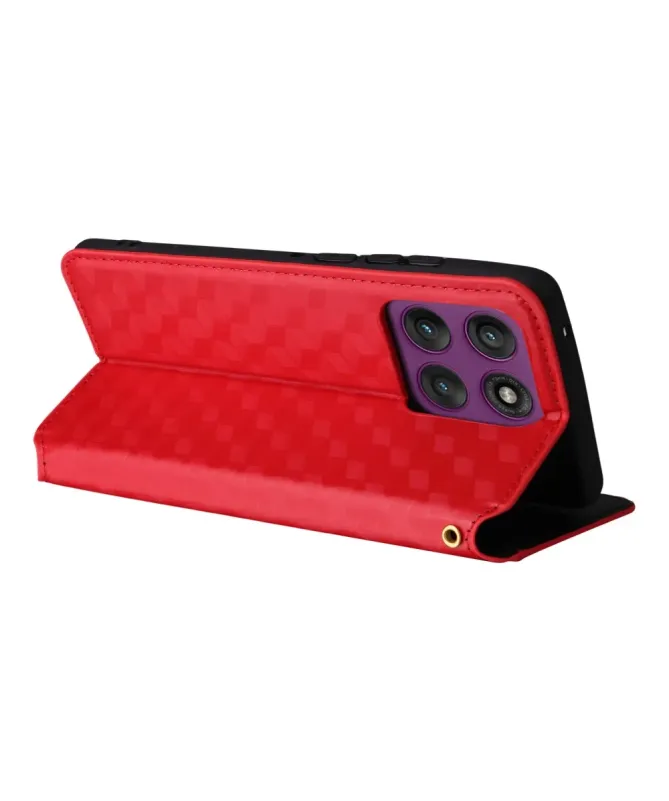 Housse Motorola Edge 60 Pro flip cover design géométrie