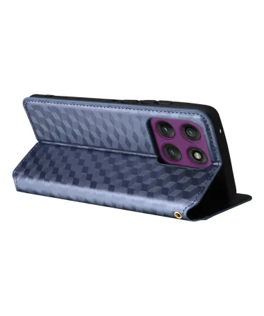 Housse Motorola Edge 60 Pro flip cover design géométrie Bleu marine - photo 10