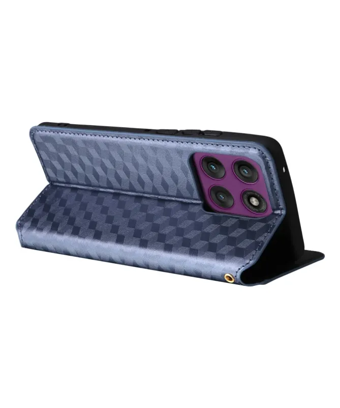 Housse Motorola Edge 60 Pro flip cover design géométrie