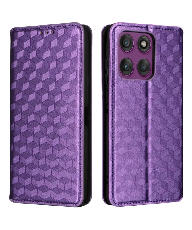 Housse Motorola Edge 60 Pro flip cover design géométrie