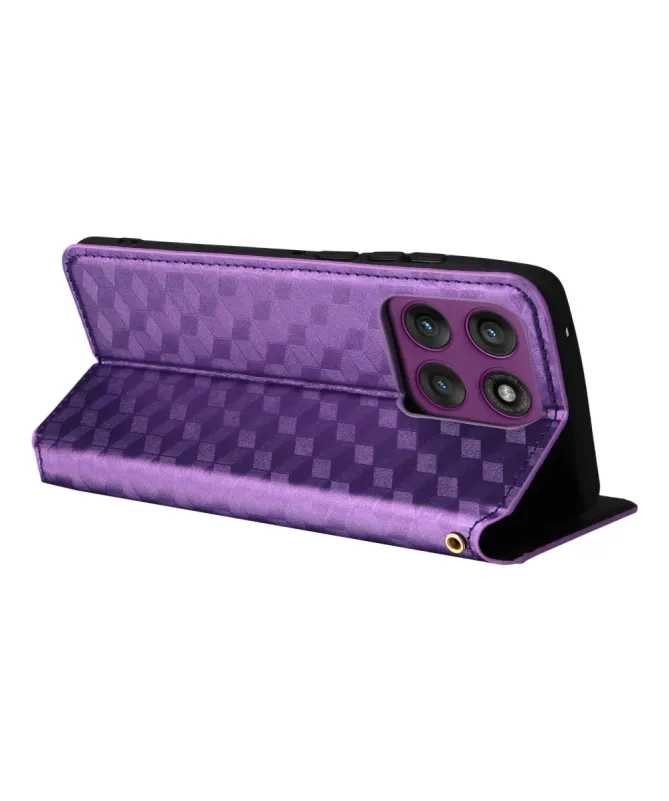Housse Motorola Edge 60 Pro flip cover design géométrie