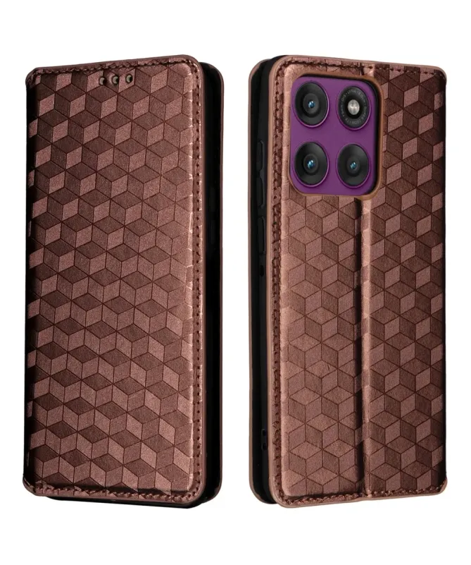 Housse Motorola Edge 60 Pro flip cover design géométrie