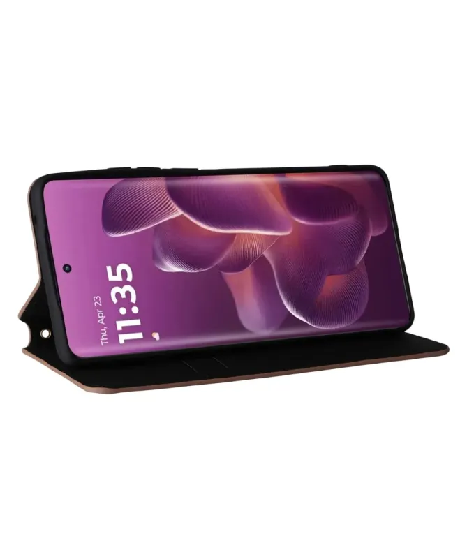 Housse Motorola Edge 60 Pro flip cover design géométrie