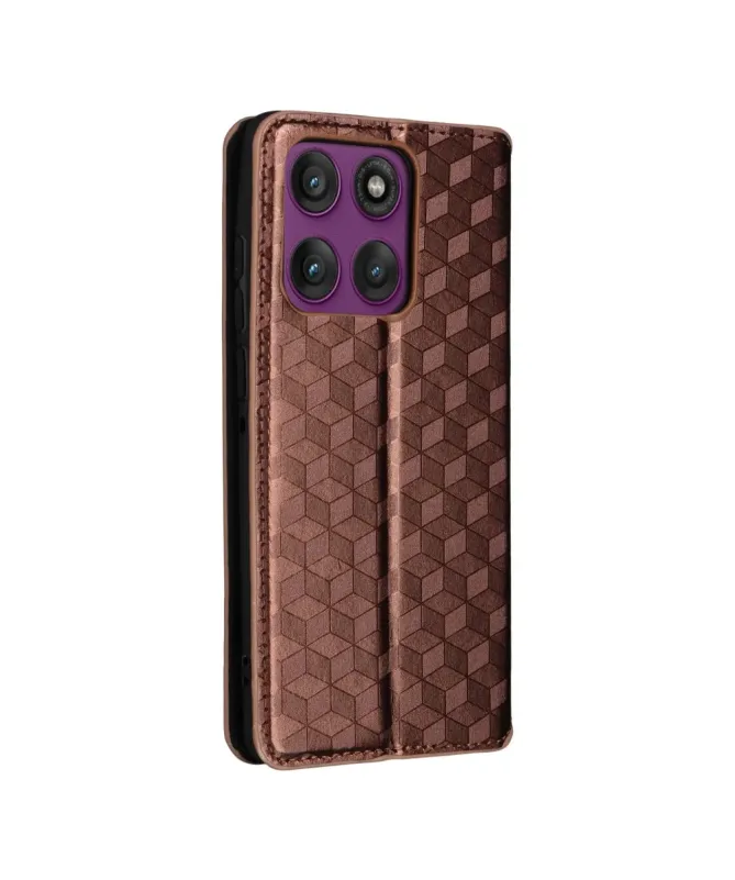 Housse Motorola Edge 60 Pro flip cover design géométrie