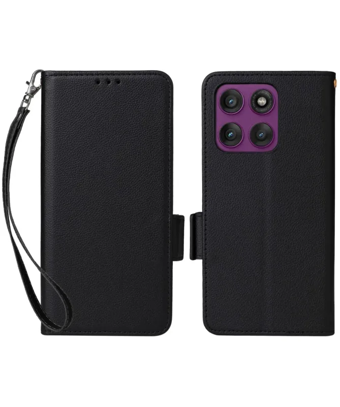 Housse Motorola Edge 60 Pro effet cuir à Lanière | FOLKEN