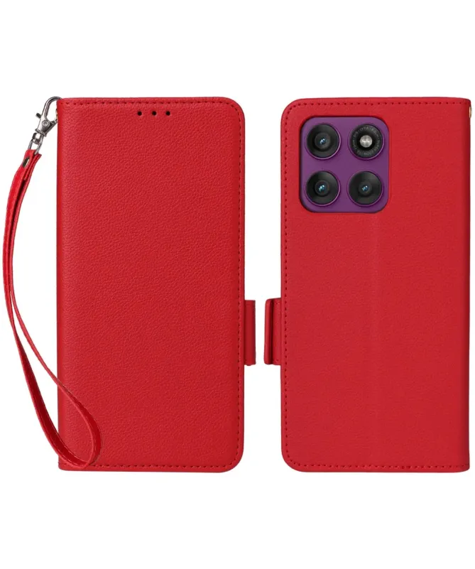 Housse Motorola Edge 60 Pro effet cuir à Lanière | FOLKEN