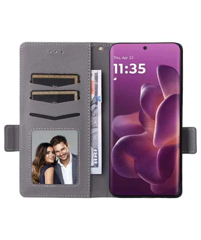 Housse Motorola Edge 60 Pro effet cuir à Lanière | FOLKEN