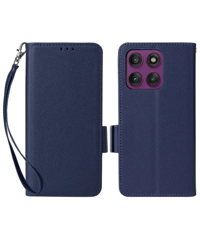 Housse Motorola Edge 60 Pro effet cuir à Lanière | FOLKEN