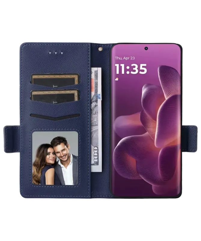 Housse Motorola Edge 60 Pro effet cuir à Lanière | FOLKEN