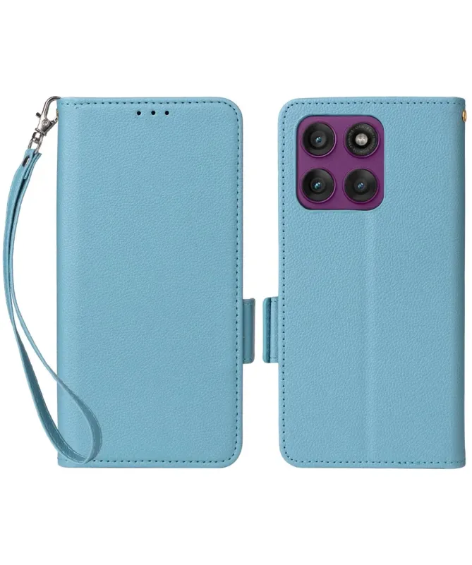 Housse Motorola Edge 60 Pro effet cuir à Lanière | FOLKEN