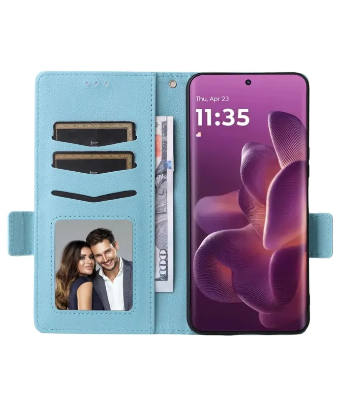 Housse Motorola Edge 60 Pro effet cuir à Lanière | FOLKEN