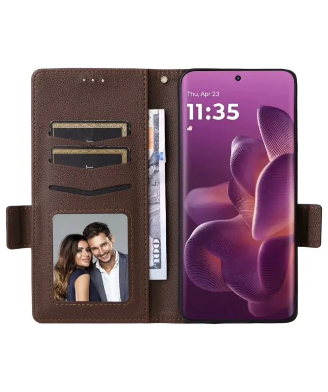 Housse Motorola Edge 60 Pro effet cuir à Lanière | FOLKEN