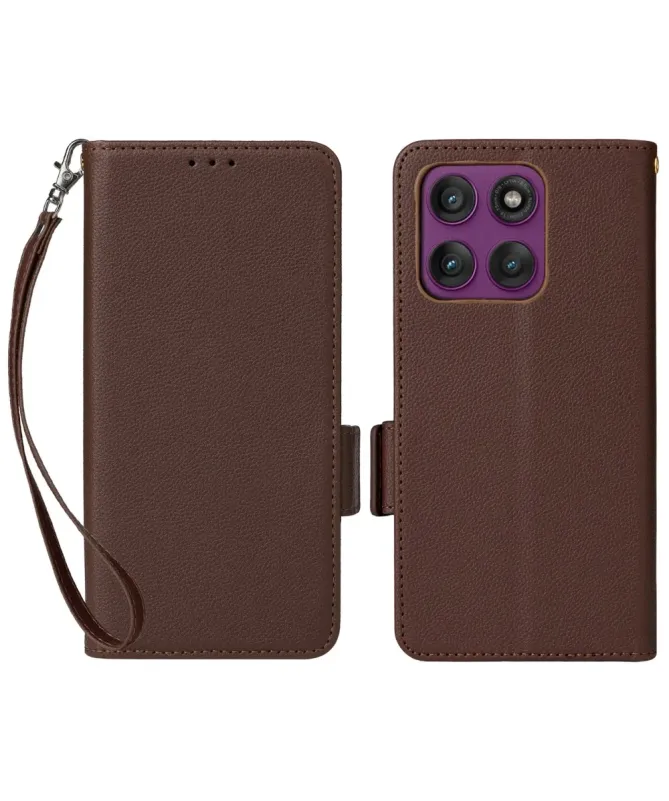 Housse Motorola Edge 60 Pro effet cuir à Lanière | FOLKEN