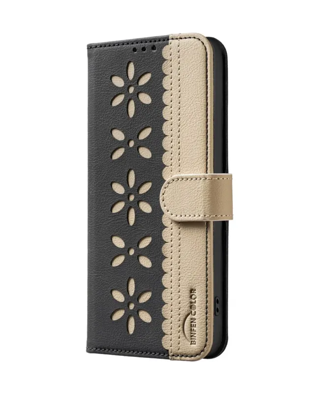 Housse Motorola Edge 60 Pro Porte-Cartes Fleurs | BF36