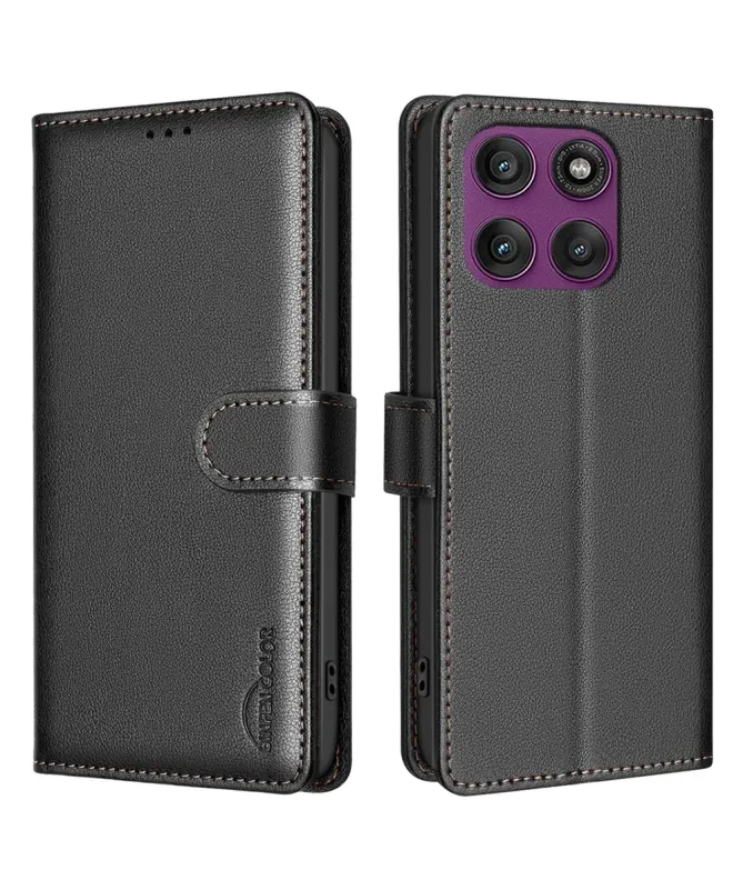 Housse Motorola Edge 60 Pro Porte-Cartes en Simili Cuir | BF32
